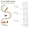 Sorbus 5 Tier Wall Shelf Unit, Vertical Column Utility Shelving for Home Decor and Storage Organizer, Wall-Mounted Floating Shelves